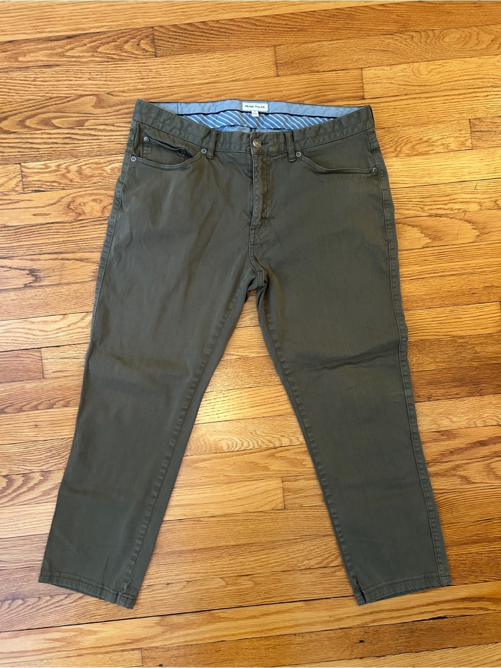 Peter Millar Men's Pants in Olive Green